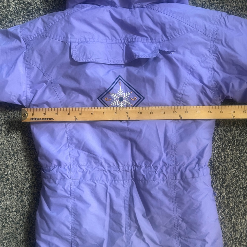 Rawik Kids Purple Insulated Snow Suit One Piece Ski Bib Hooded Girls XL 6X - Picture 8 of 13